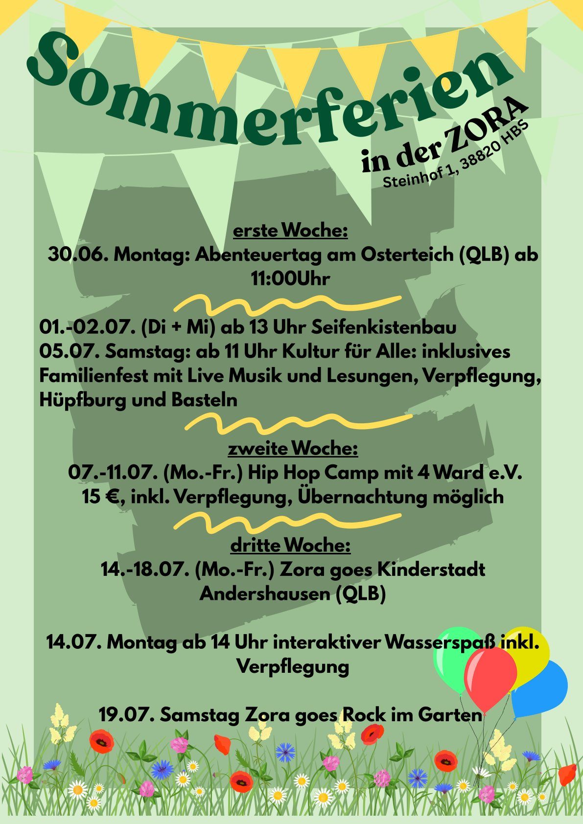 Sommerferien in der Zora